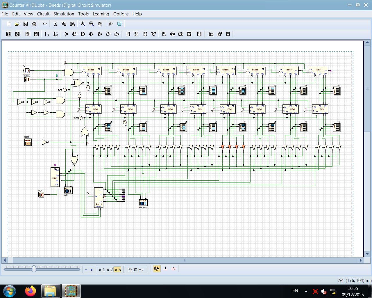 8-místný čítač s multiplexovaným výstupem