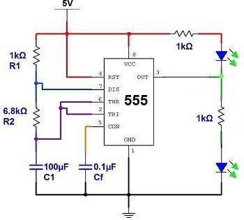 flasher with 555