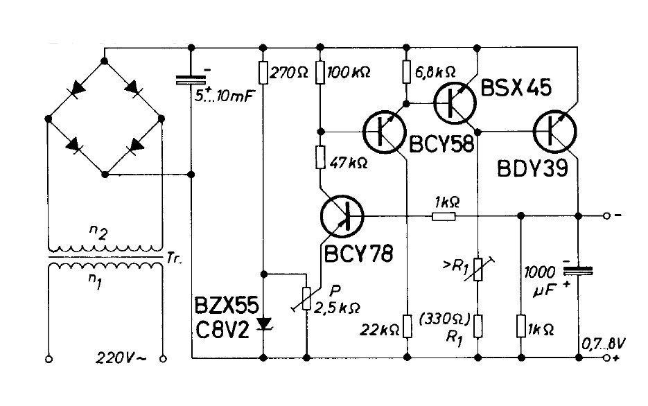 small transistor power supply