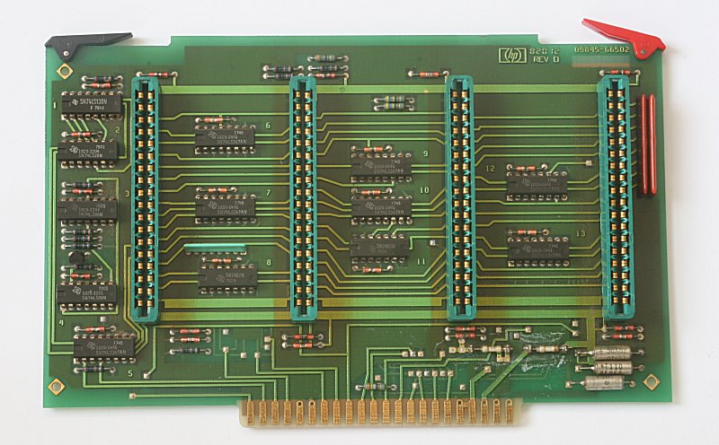 09845-66502 - HP9845B Bus Backplane Board